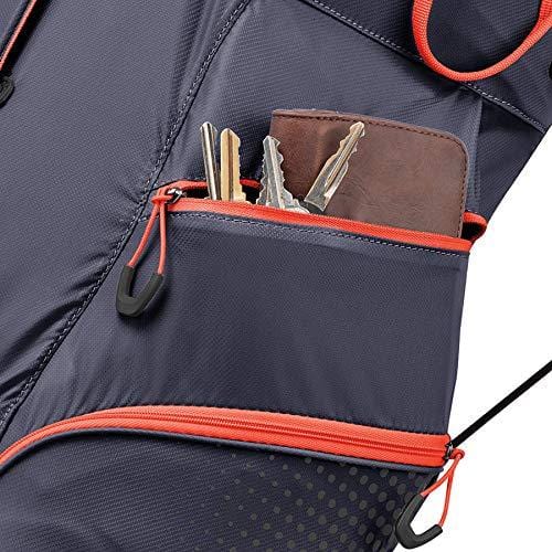 TaylorMade 2019 LiteTech 3.0 Stand Golf Bag, Navy/Blood Orange