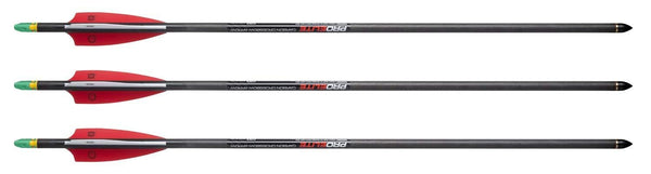 Tenpoint Pro Elite Carbon Crossbow Arrows with Alpha-Brite Lighted Nocks, 3 Pack (HEA-648.3)