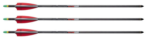 Tenpoint Pro Elite Carbon Crossbow Arrows with Alpha-Brite Lighted Nocks, 3 Pack (HEA-648.3)
