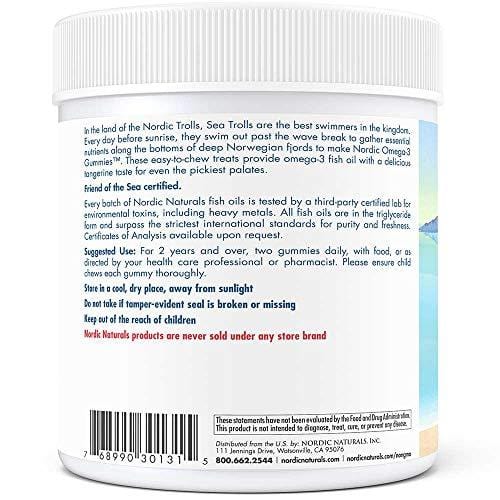 Nordic Naturals - Nordic Omega-3 Gummies, Supports Optimal Brain and Immune Function, 120 Count