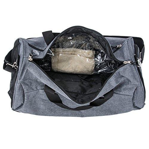 Kuston Sports Gym Bag with Shoes Compartment Travel Duffel Bag for Men and Women