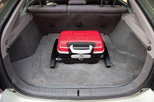 Cuisinart CGG-180T Petit Gourmet Portable Tabletop Gas Grill, Red