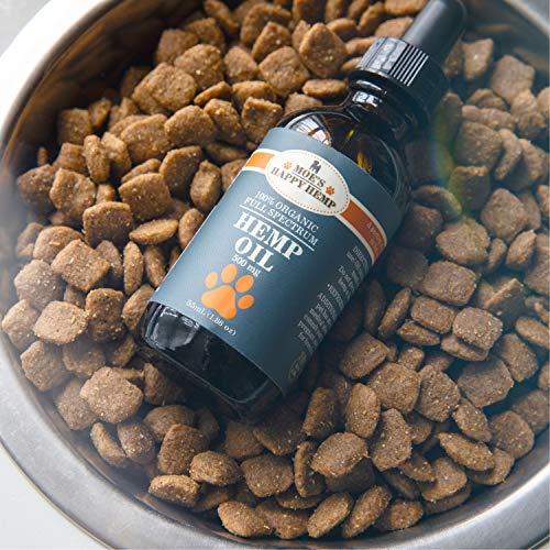 Organic Hemp Oil for Dogs with Calming Treats: Dog Anxiety Relief and Calm Aid for Hyperactive or Aggressive Pets - Daily Supplement to Support Joints, Healthy Skin and Coat - 2 Ounce Dropper Bottle