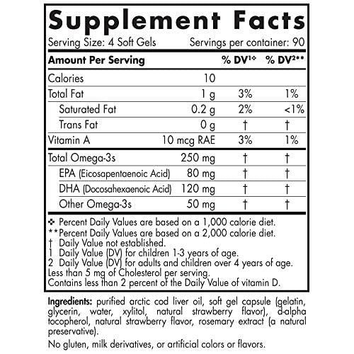 Nordic Naturals - Children's DHA, Healthy Cognitive Development and Immune Function, 360 Soft Gels