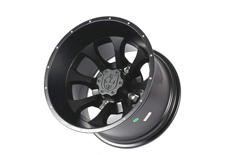 Pro Armor CA1410KNBL 14" Knight UTV Wheel Rim, 14x10 Matte Black, 4x137 Lug Pattern, for Can-Am Maverick Max X3