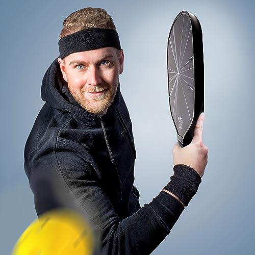 KASACA Pickleball Paddle Graphite Friction Textured Surface Fiber Pickleball Paddles Carbon Fiber Pickleball Paddles USAPA Approved Pickle Ball Paddle 16mm Thickness Single Pickleball Racket