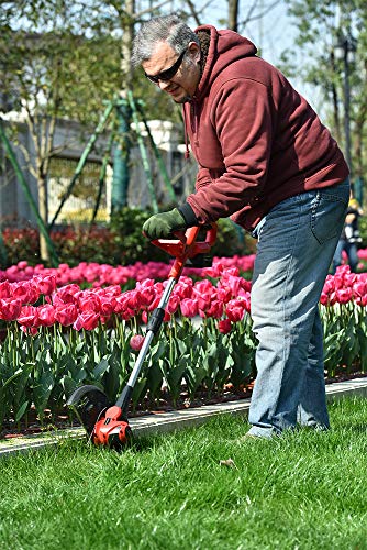 PowerSmart 20 Volt Lithium-Ion Cordless String Trimmer/Edger with Easy Feed, Includes One Battery & Charger,PS76110A