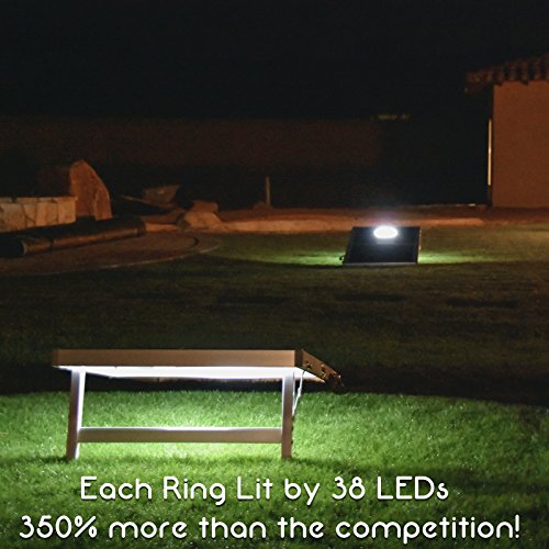 GoSports LED Light Up Cornhole Set, Regulation Size