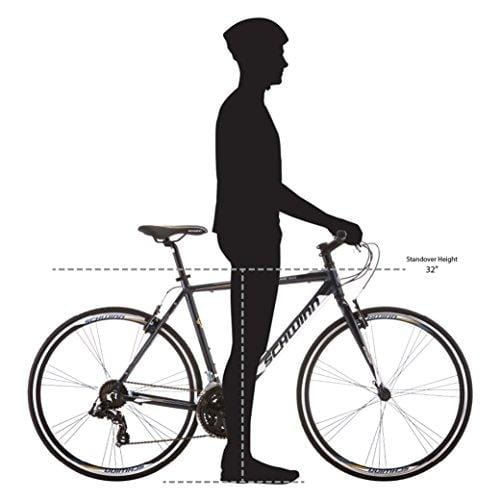 Schwinn Volare 1200 Road Bike, 700c/28 inch wheel size, Grey Gray, fitness bicycle, 53cm/Medium Frame Size