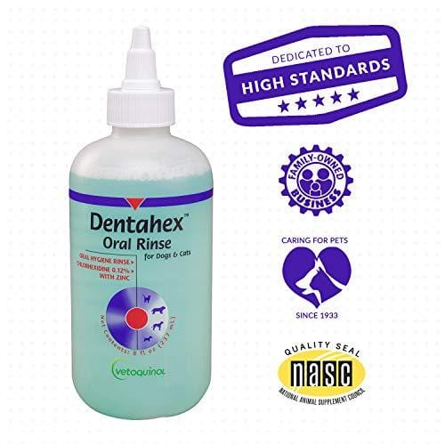 Vetoquinol Dentahex Pet Oral Hygiene Rinse, 8oz