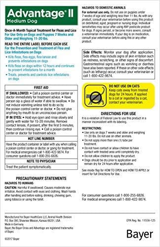 Bayer Advantage II Topical Flea Treatment Dogs
