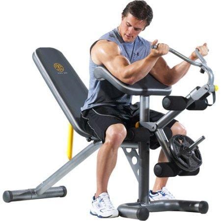 Gold's Gym XRS 20 Olympic Workout Bench and Squat Rack(Bar and weights NOT Included)