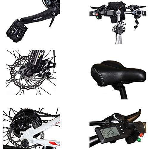 KEANTY 26" Fat Tire Electric Bike, Shimano 21 Speed Beach Snow Mountain Bicycle with Removable 36V/10AH Large Capacity Lithium Battery and 350W Powerful Brushless Motor (US Stock)