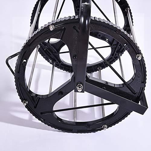 XGao Tennis Golf Ball Picker Baseball Collector Pick Up Over 55 Balls 2-in-1 Ball Hopper Retriever Unique Mower Collector Box Trainer with Lockable Lid Durable Convenient Heavy Duty (Black)