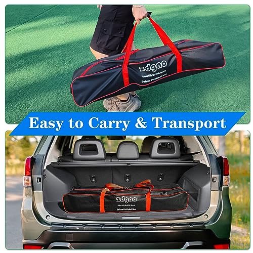 Zdgao Portable Pickle Ball Set with Net - Regulation Size Pickleball Net System with 4 Fiberglass Paddles, 4 Pickle Balls and Carry Bag for Driveway, Weather Resistant Metal Frame Outdoors