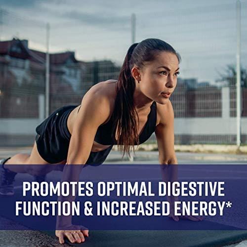 Digestive Enzymes + Probiotics Supplement Designed to Decrease Bloating and Flatulence with Protease Enzyme, Bromelain, and Papain; Digestion Aid with Three Powerful Strains of Bacteria; NON-GMO