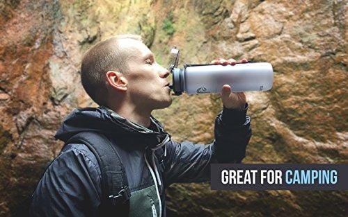 Embrava Best Sports Water Bottle - 32oz Large - Fast Flow, Flip Top Leak Proof Lid w/One Click Open - Non-Toxic BPA Free & Eco-Friendly Tritan Co-Polyester Plastic [product _type] Embrava - Ultra Pickleball - The Pickleball Paddle MegaStore