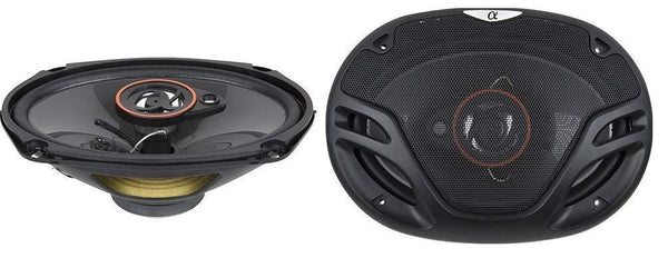 Pioneer MVH-S215BT Stereo Single DIN Bluetooth In-Dash USB MP3 Auxiliary AM/FM/Digital Media Pandora and Spotify Car Stereo Receiver with Pair of 6.5" and Pair of 6x9" Alphasonik Speakers