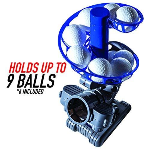 Franklin Sports MLB Electronic Baseball Pitching Machine – Height Adjustable – Ball Pitches Every 7 Seconds – Includes 6 Plastic Baseballs