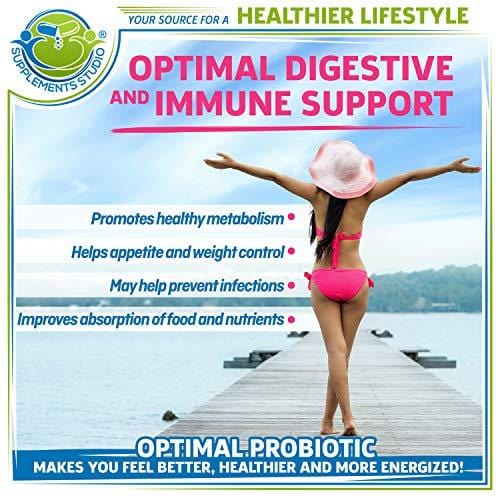Probiotic 50 Billion CFU, Prebiotic, Digestive Enzymes, 2 Month Supply, 60 DRcaps for Men and Women Healthy Digestion - Lactobacillus Acidophilus, Shelf Stable, Gluten Dairy Free & Vegetarian Friendly