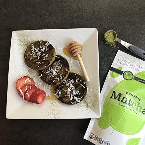 Organic Evolution - Japanese Matcha Green Tea Powder - USDA Certified, Authentic Japanese (Kyoto) Powder - Lattes, Baking, Recipes, Smoothies - Energy, Antioxidants [120g Value Size]