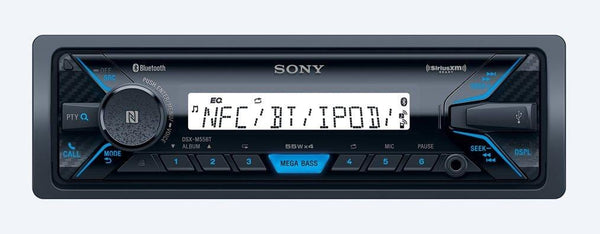 Sony DSX-M55BT Bluetooth Marine Receiver with Two Pairs of XS-MP1611B Black 6.5" Speakers