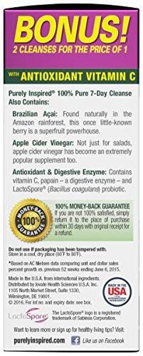Purely Inspired 7-Day Cleanse, Flush Excess Waste, 42 Count Cleanse Supplement