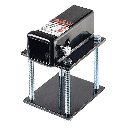 Towever 83801 RV Bumper Hitch Receiver 2" Adapter for 4" - 4.5" Travel Trailer Rear Bumper