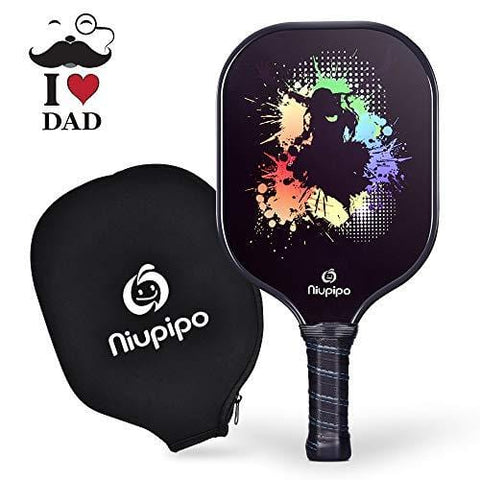 Pickleball Paddle, Graphite Pickleball Racket Polypropylene Honeycomb Core Ultra Cushion 4.5In Grip Lightweight Pickleball paddle 8OZ with Cover, USAPA Pickleball Racquet For Beginners, Outdoor Indoor