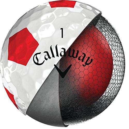 Callaway Golf Chrome Soft Truvis Golf Balls, (One Dozen), White/Red [product _type] Callaway - Ultra Pickleball - The Pickleball Paddle MegaStore