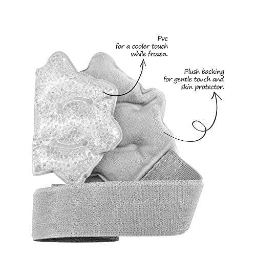 NEWGO®Foot & Ankle Ice Pack Wrap Reusable Ankle Brace with Gel Bead, Soft Ice Pack for Injuries, Pain Relief, Swollen Foot (10" x 6") - 1 Pack