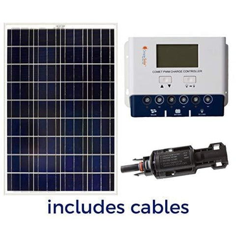 Grape Solar GS-100-KIT 100-Watt Off-Grid Solar Panel Kit