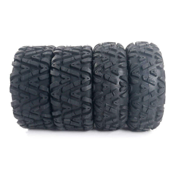 Complete Set of 4 All Terrain ATV/UTV Tires 25" 25x8-12 Front & 25x10-12 Rear 6PR