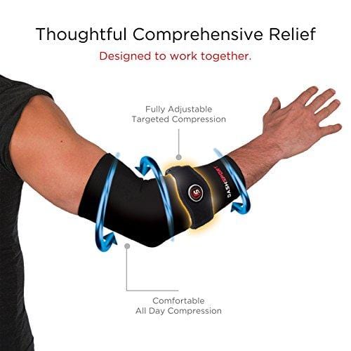 DashSport Copper Tennis Elbow Brace – Copper Compression Elbow Sleeve. Original Elbow System for Complete Support and Pain Relief from Golfer and Tennis Elbow [product _type] DashSport - Ultra Pickleball - The Pickleball Paddle MegaStore
