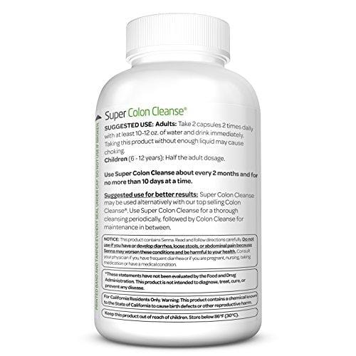 Health Plus Super Colon Cleanse: 10-Day Cleanse -Detox |  6 Cleanses, 240 Capsules