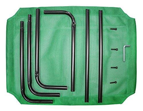 Best Pet Supplies - Steel Framed Rust Resistant Elevated Mildew Free Mesh Fabric Pet Bed for Dogs & Cats - Large 43 x 26 x 7 Inches