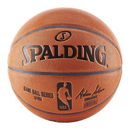 Spalding NBA Replica Indoor/Outdoor Game Ball, Orange, Size 7/29.5-Inch