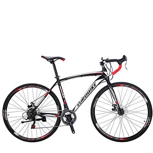 Eurobike Road Bike TSM550 Bike 21 Speed Dual Disc Brake 700C Wheels Road Bicycle 49cm Spoke Wheel