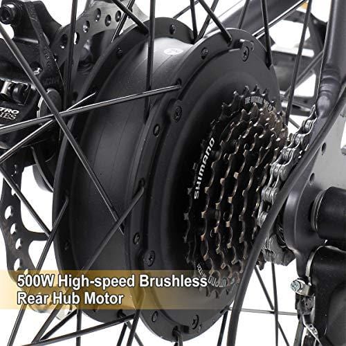 ONWAY 36v Ebike 26 Inch 500w Fat Beach Electric Cruiser Bike with LCD Display for Men