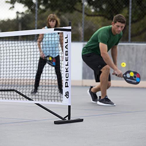 Day 1 Sports Portable Pickleball Net with Tube Steel Frame, Carry Bag Professional, Tournament Nets - Durable Pickle Ball Equipment Set and Accessories - Outdoor or Indoor Play, Regulation Size