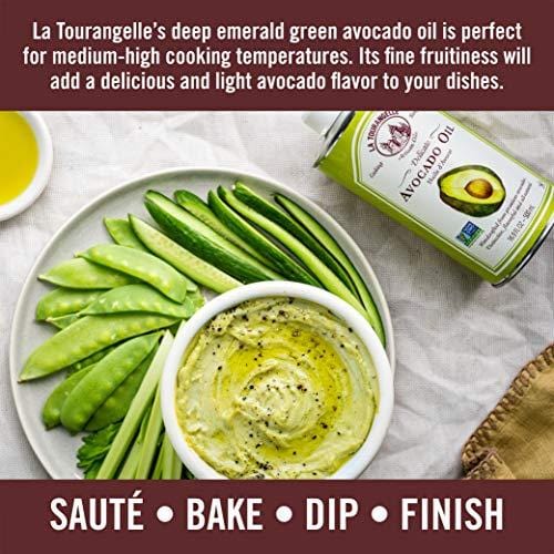 La Tourangelle Avocado Oil 16.9 Fl. Oz., All-Natural, Artisanal, Great for Salads, Fruit, Fish or Vegetables, Buttery Flavor