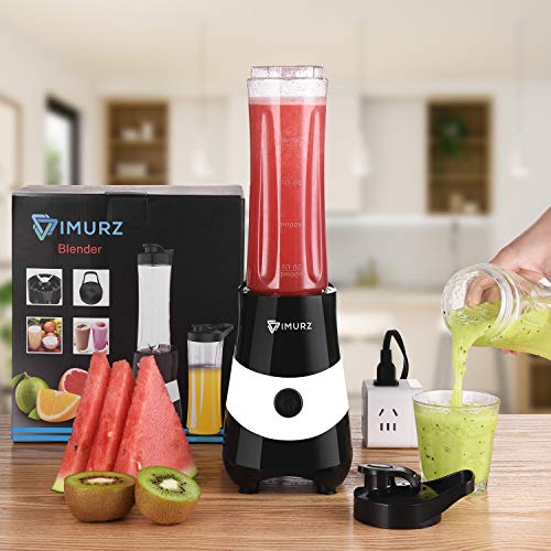 Mini Blender Smoothie Maker with 2 Tritan Bottles BPA-Free, Personal Portable Blender for Smoothies and Shakes, Small Blender Juicer for Office and Travel