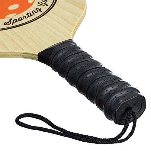 Pickleball Paddle Set By Amazin' Aces | Pickleball Set Includes 2-4 Wood Pickleball Paddles, 4 Pickleballs, 1 Carry Bag & Guaranteed FUN! | Great Rackets For Beginners | Includes Free eBook