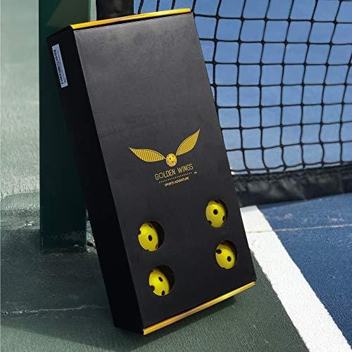 Pickleball Paddle Set Of 2 - Graphite Pickleball Racket + 4 Pickle Balls - Composite Fiberglass Pickleball Paddles Bundle Honeycomb Core Pickle Ball Racket - Best Pickleball Racquet Game Sets + Cover