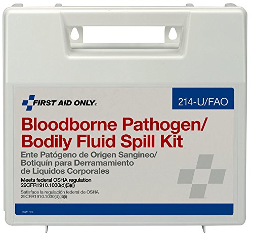 First Aid Only Bloodborne Pathogen Bodily Spill Kit, 24 Piece Kit