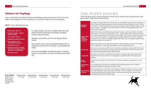 Feed Your Best Friend Better: Easy, Nutritious Meals and Treats for Dogs