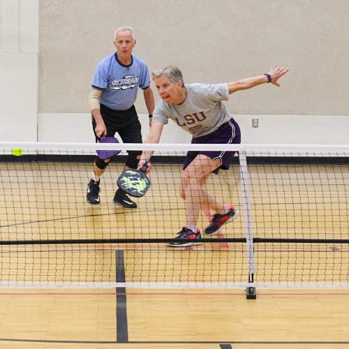 YOLENY Portable 22 FT Pickleball Net Set with Carrying Bag, Steel Frame Weather-Proof, Outdoor Games for Kids and Adults, Pickleball Game Set Regulation Size for Lawn, Playground, Beach, Driveway