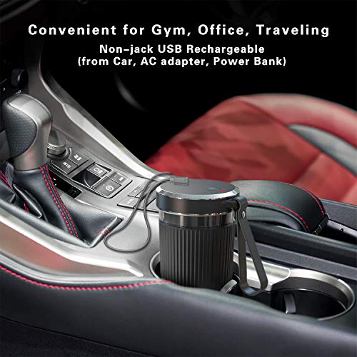 Portable Blender, 300ml BZseed Personal Size Blender Shakes and Smoothies, USB Rechargeable Mini Black Juicer Cup Handheld Fruit Mixer-IP68 Waterproof, BPA Free