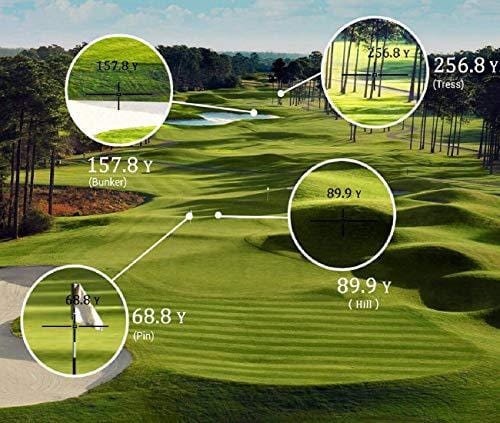 GangnamStyle Golf Rangefinder for Flag-Lock and Distance/Speed/Angle Measurement Range Finder +/-0.3Yards Precision for Golf Sports, Hunting, Climbing, Archery (RF01-800B)