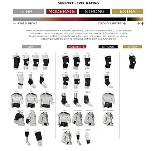 Zamst Filmista Ankle Brace Support Wrap, Left, Large